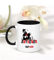 BK Gift Kişiye Özel Mesleki Antrenör Siyah Kupa Bardak - 004