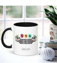 BK Gift Kişiye Özel Mesleki Antrenör Siyah Kupa Bardak - 003