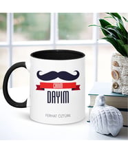 BK Gift Kişiye Özel Canım Dayım Siyah Kupa Bardak