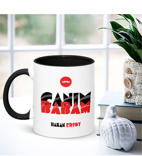 BK Gift Kişiye Özel Canım Babam Siyah Kupa Bardak - 002