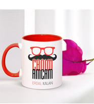 BK Gift Kişiye Özel Canım Amcam Kırmızı Kupa Bardak