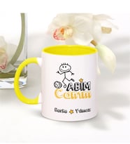 BK Gift Kişiye Özel Canım Abim Sarı Kupa Bardak