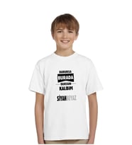BK Gift Siyah-Beyaz Temalı Çocuk Tişört-4