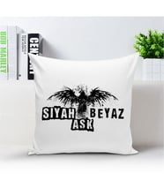BK Gift Kişiye Özel Yastık  (Siyah Beyaz Temalı) 008