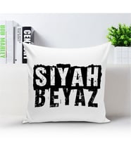 BK Gift Kişiye Özel Yastık  (Siyah Beyaz Temalı) 001