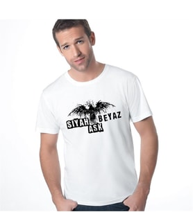 Erkek Tişört (siyah Beyaz Temalı) 008