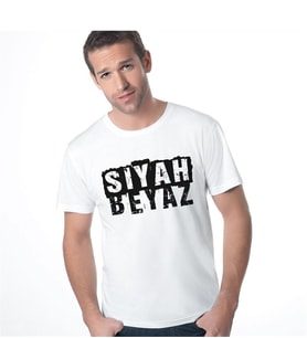 Erkek Tişört (siyah Beyaz Temalı) 001