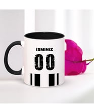 BK Gift Kişiye Özel Siyah Kupa Bardak (Siyah Beyaz Temalı) 003