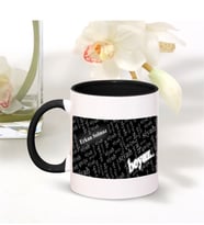 BK Gift Kişiye Özel Siyah Kupa Bardak (Siyah Beyaz Temalı) 002