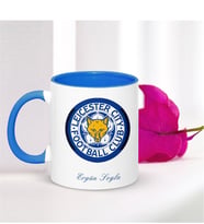 BK Gift Kişiye Özel Leicester City Mavi Kupa Bardak - 003