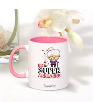 BK Gift Kişiye Özel En Süper Anneanne Pembe Kupa Bardak