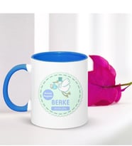 BK Gift Kişiye Özel Erkek Bebek Mavi Kupa Bardak - 001