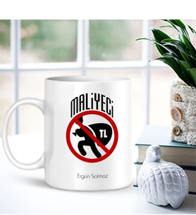 BK Gift Kişiye Özel Mesleki Maliyeci Beyaz Kupa Bardak - 001