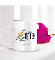 BK Gift Kişiye Özel Mesleki Noter Beyaz Kupa Bardak - 001
