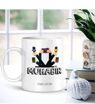 BK Gift Kişiye Özel Mesleki Muhabir Beyaz Kupa Bardak - 001