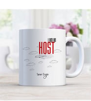 BK Gift Kişiye Özel Mesleki Host Beyaz Kupa Bardak - 001