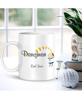 BK Gift Kişiye Özel Mesleki Danışman Beyaz Kupa Bardak - 001