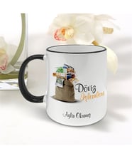 BK Gift Kişiye Özel Mesleki Döviz İşlemleri Siyah Kupa Bardak - 001