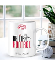 BK Gift Kişiye Özel Mesleki Kalite Kontrol Beyaz Kupa Bardak - 001