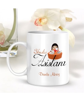BK Gift Kişiye Özel Mesleki Yönetici Asistanı Beyaz Kupa Bardak - 001