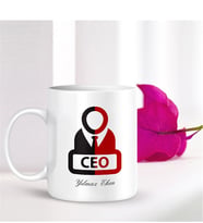 BK Gift Kişiye Özel Mesleki CEO Beyaz Kupa Bardak - 001