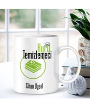 BK Gift Kişiye Özel Mesleki Kuru Temizlemeci Beyaz Kupa Bardak - 001