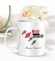 BK Gift Kişiye Özel Mesleki İnsan Kaynakları Beyaz Kupa Bardak - 001