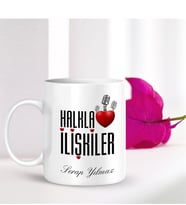 BK Gift Kişiye Özel Mesleki Halkla İlişkiler Beyaz Kupa Bardak - 001
