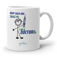 BK Gift Kişiye Özel Mesleki Doktor Beyaz Kupa Bardak - 004