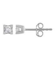 Chavin 0.10 Carat Pırlanta 14 Ayar Altın Erkek Tektaş Küpe dd60