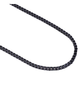 Chavin Siyah 75 cm. 2 mm. Erkek Çelik Zincir de93