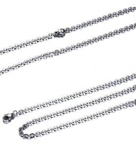 Chavin 55 cm. 2.5 mm. Bayan Erkek Çelik Kolye Zinciri dg89