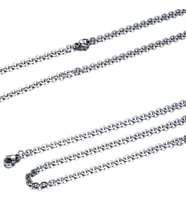 Chavin 55 cm. 2.5 mm. Bayan Erkek Çelik Kolye Zinciri dg89