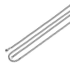 Chavin Gri 2 Mm. 75 Cm. Uzun Erkek Çelik Zincir Dn76
