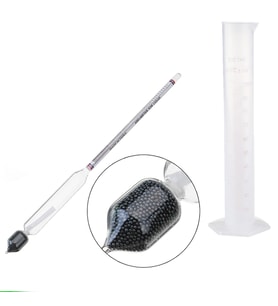 Alkol-metre Dansimetre Alkol Ölçer ve 100 ml Mezur Seti thr246