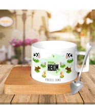 BK Gift Kişiye Özel Mesleki Veteriner Hekim Ahşap Altlıklı Seramik Fincan - 4