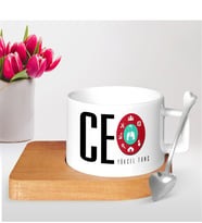BK Gift Kişiye Özel Mesleki Ceo Ahşap Altlıklı Seramik Fincan - 2