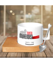 BK Gift Kişiye Özel Mesleki Tekstil Mühendisi Ahşap Altlıklı Seramik Fincan - 3