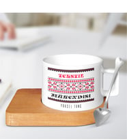 BK Gift Kişiye Özel Mesleki Tekstil Mühendisi Ahşap Altlıklı Seramik Fincan - 1