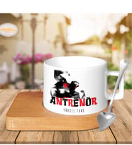 BK Gift Kişiye Özel Mesleki Antrenör Ahşap Altlıklı Seramik Fincan - 3
