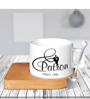BK Gift Kişiye Özel Mesleki Patron Ahşap Altlıklı Seramik Fincan - 2