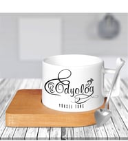 BK Gift Kişiye Özel Mesleki Odyolog Ahşap Altlıklı Seramik Fincan