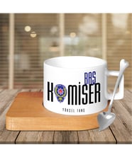 BK Gift Kişiye Özel Mesleki Başkomiser Ahşap Altlıklı Seramik Fincan