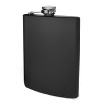 Çelik Mat Siyah 8 oz 240 ml İçki Matarası py77sy