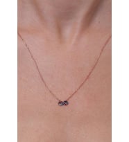 Ninova Silver Mix Taşlı Sonsuzluk Model Gümüş Kolye