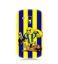 Samsung Galaxy S3 Mini Sarı Lacivert Kanarya Silikon Kılıf