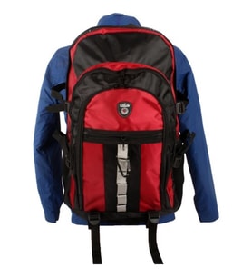 Cakard Büyük Boy Kırmızı 17-18 Laptop Bölmeli Sırt Çantası 65 Lt