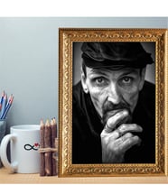 BK Gift Kişiye Özel Altın Yaldız Çerçeveli A4 Tablo
