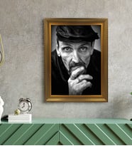 BK Gift Kişiye Özel Altın Yaldız Çerçeveli A3 Tablo