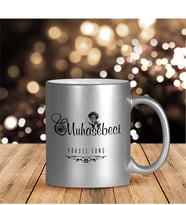 BK Gift Kişiye Özel Mesleki Muhasebeci Gümüş Yaldızlı Kupa Bardak  - 2